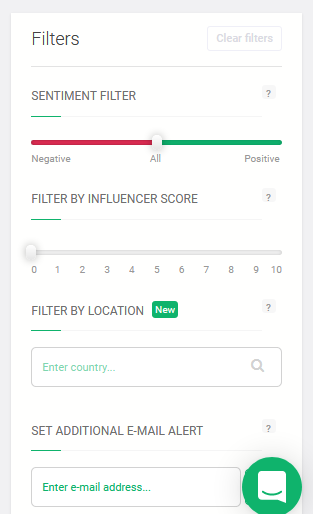 Има и много добър филтър, по който да сортирате резултатите - по емоция, локация и др. 