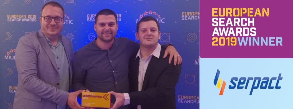 Serpact спечели награда на European Search Awards 2019
