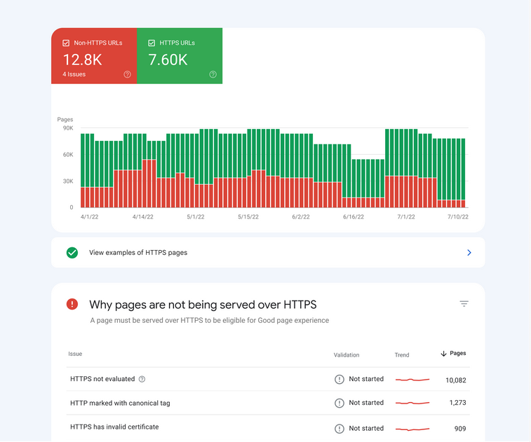 new https report search console