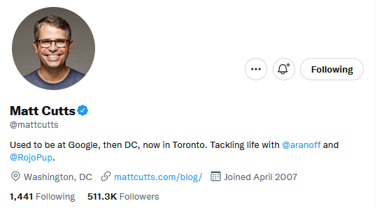 matt cutts twitter