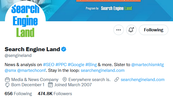 search engine land twitter