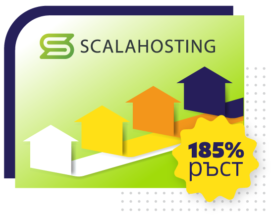 ScalaHosting - забележителен ръст на приходите от 185% чрез SEO в САЩ